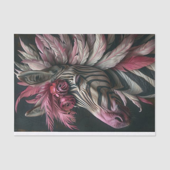 Zebra Extravaganza5 Seidenpapier (Vorderseite)