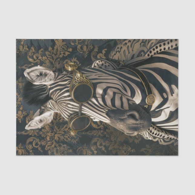 Zebra Extravaganza9 Seidenpapier (Vorderseite)