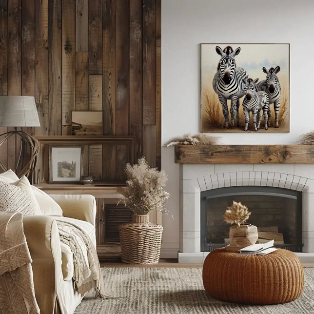 Zebra-Familie Niedlich und bezwingt Wildtiere Poster (Von Creator hochgeladen)