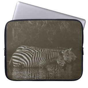 ZEBRA-FAMILIENGETRÄNK LAPTOPSCHUTZHÜLLE