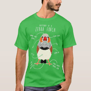 Zebra Finch Anatomie T-Shirt