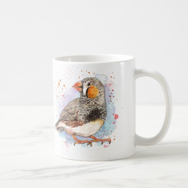 Zebra Finch Kaffeetasse (Rechts)