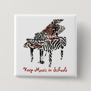 Zebra-Flügel ~ Knopf Button