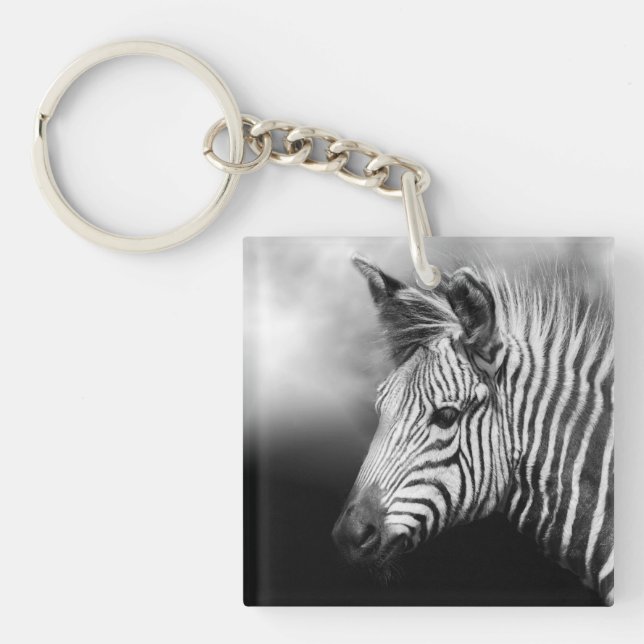 Zebra Foal Schlüsselanhänger (Vorderseite)