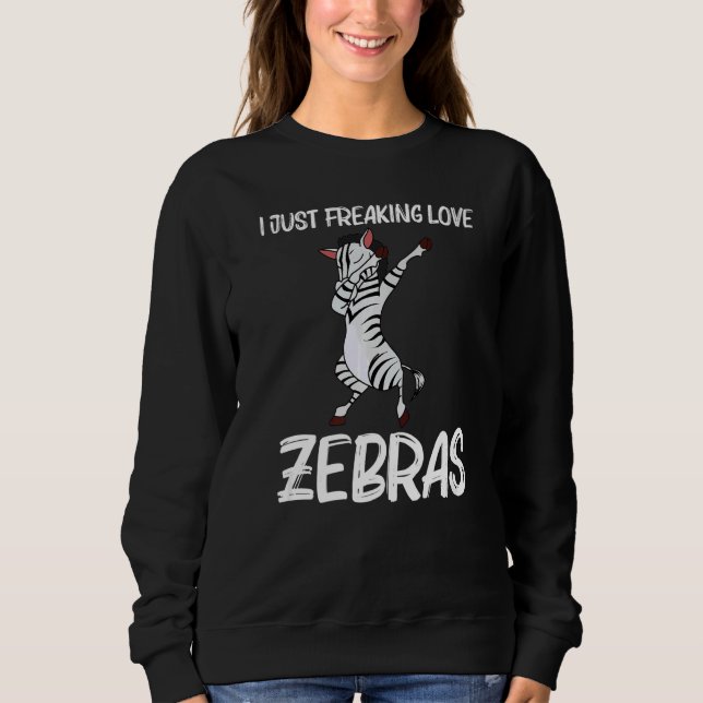 Zebra For Men Women African Zoo Animal   7 Sweatshirt (Vorderseite)