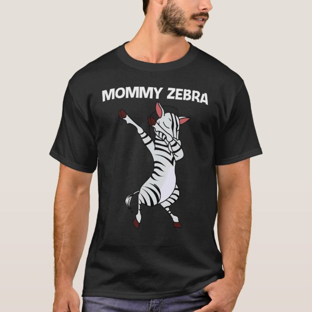 Zebra For Women Mom African Zoo Animal   T-Shirt (Vorderseite)