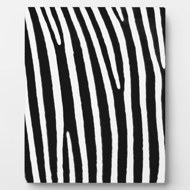 Zebra Fotoplatte (Vorderseite)