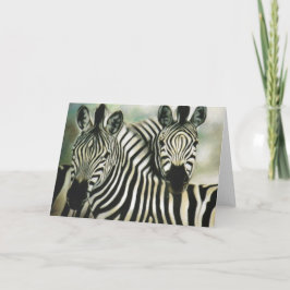 "Zebra-Freunde " Karte
