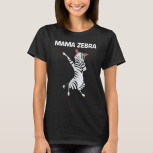 Zebra für Frauen Mutter Afrikanisches Zoo-Tier 1 T-Shirt