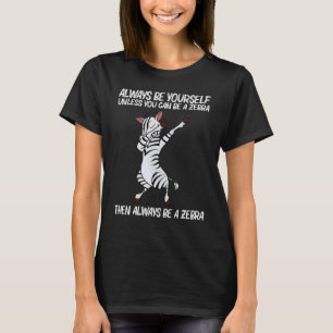Zebra für Männer Frauen Afrikanisches Zoo-Tier 5 T-Shirt
