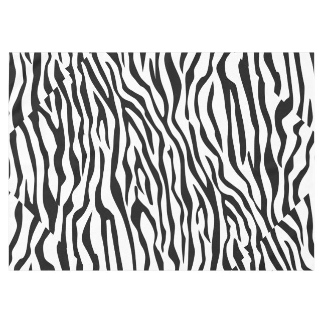 Zebra-Geist-Entwurfs-Muster-Dekor Tischdecke (Vorderseite (Horizontal))
