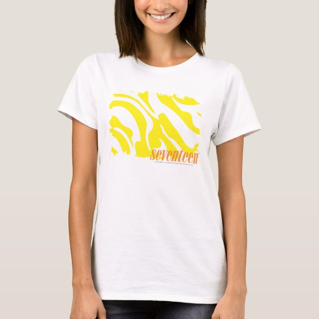 Zebra-Gelb 2 T-Shirt (Vorderseite)