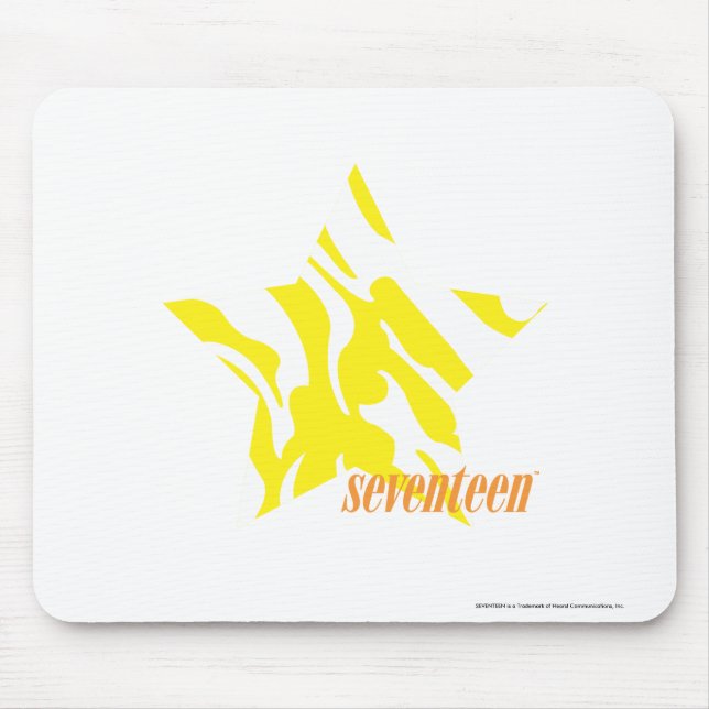 Zebra-Gelb 3 Mousepad (Vorne)