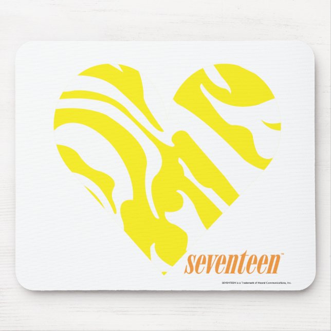 Zebra-Gelb 4 Mousepad (Vorne)