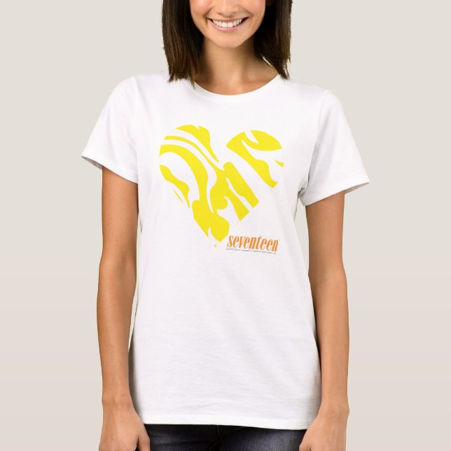 Zebra-Gelb 4 T-Shirt (Vorderseite)