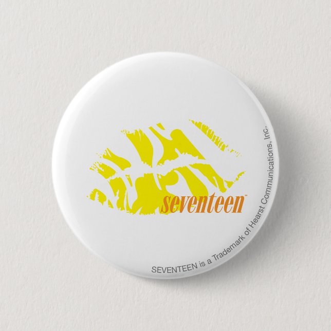 Zebra-Gelb Button (Vorderseite)