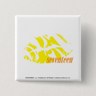 Zebra-Gelb Button