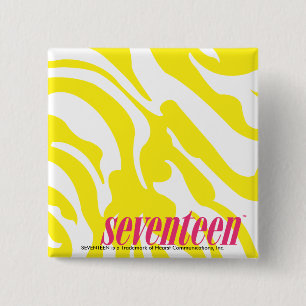 Zebra-Gelb Button