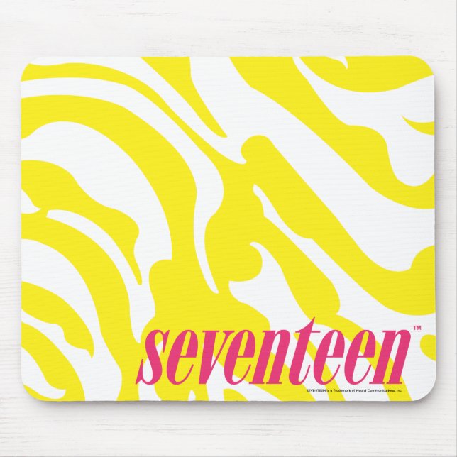 Zebra-Gelb Mousepad (Vorne)