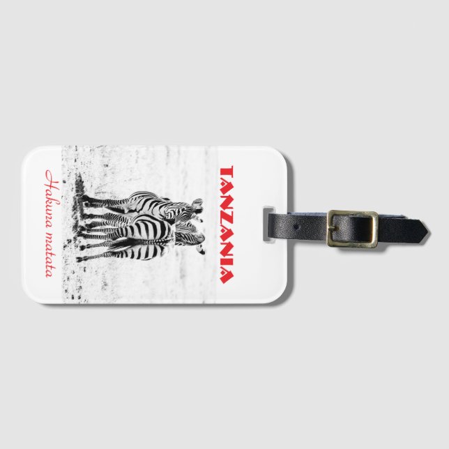 Zebra-Gepäckanhänger Gepäckanhänger (Vorderseite (Horizontal))