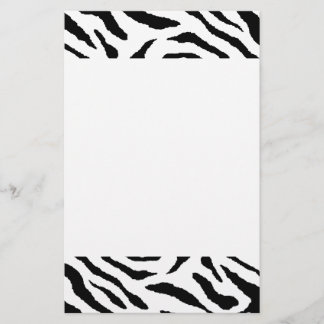 Zebra-gestreiftes Briefpapier