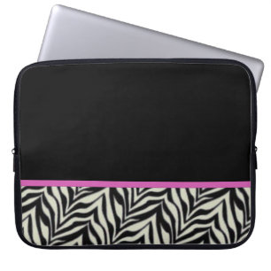 Zebra getrimmte Laptop-Tasche Laptopschutzhülle