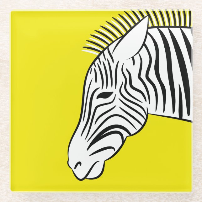 Zebra Glasuntersetzer (Vorderseite)