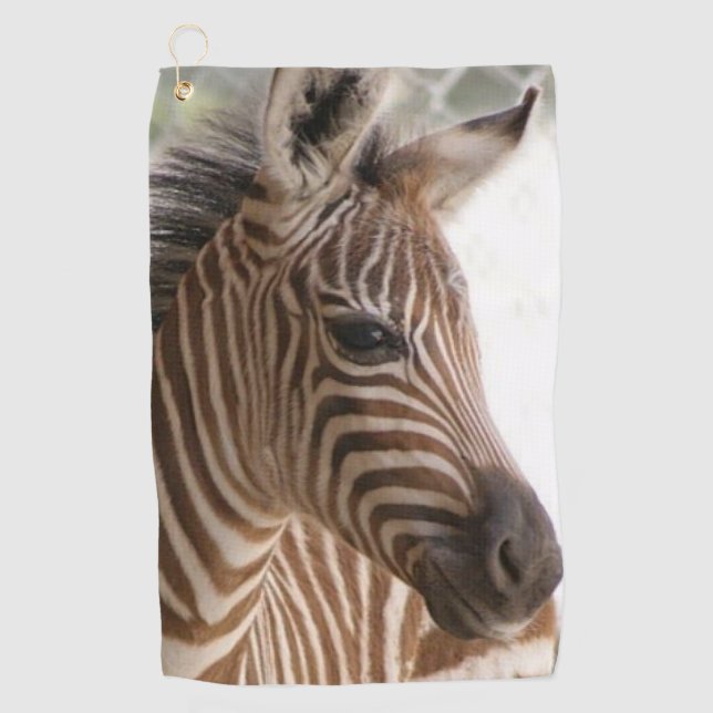Zebra Golfhandtuch (Vorderseite)