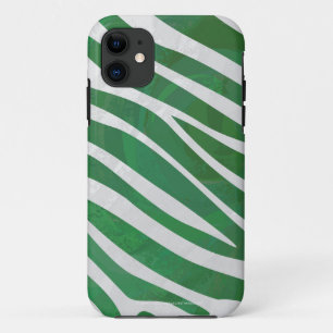 Zebra Green und White Print Case-Mate iPhone Hülle
