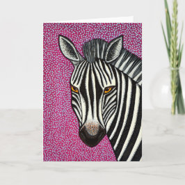 Zebra Greeting Card Karte