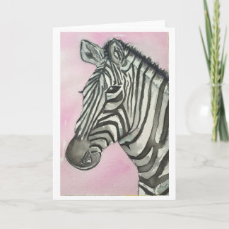 Zebra Greeting Card Karte