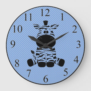 Zebra Große Wanduhr