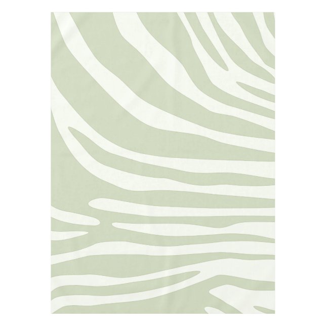 Zebra, grün und weiß tischdecke (Vorderseite)