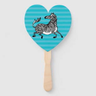 Zebra Hand Fan Fächer