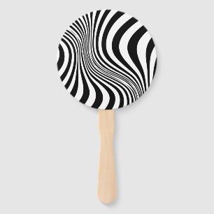 Zebra-Haut-Druck-Textur-Muster Fächer