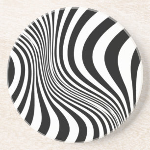 Zebra-Haut-Druck-Textur-Muster Getränkeuntersetzer