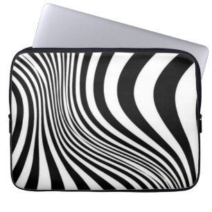 Zebra-Haut-Druck-Textur-Muster Laptopschutzhülle