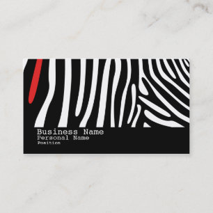 Zebra-Haut-moderne coole Art-Geschäfts-Karte Visitenkarte