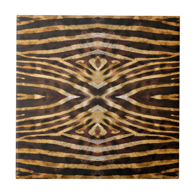 Zebra-Haut-Muster Fliese (Vorderseite)