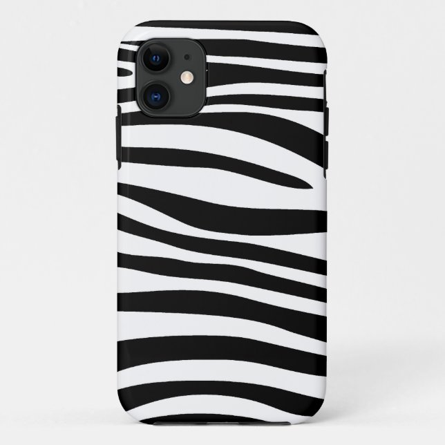 Zebra-Haut (schwarz, weiß) Case-Mate iPhone Hülle (Rückseite)