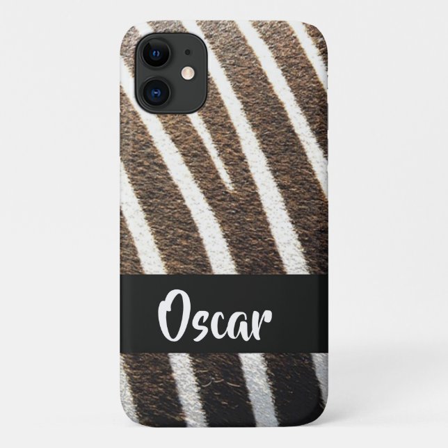 Zebra-Hautdruck Case-Mate iPhone Hülle (Rückseite)