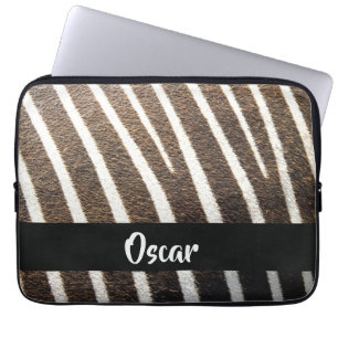 Zebra-Hautdruck Laptopschutzhülle