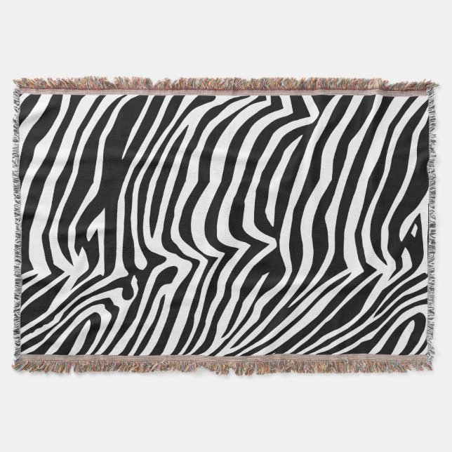 Zebra-Hautmuster Decke (Vorderseite)