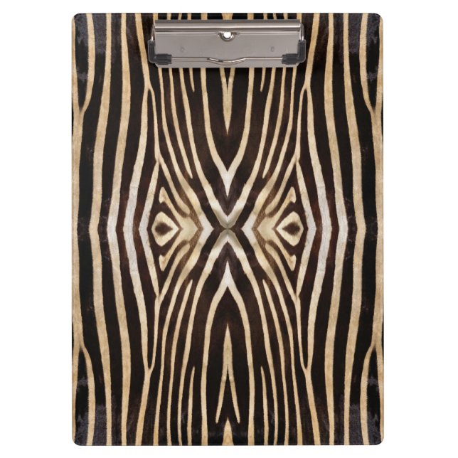 Zebra-Hautmuster-Zwischenwand Klemmbrett (Vorderseite)