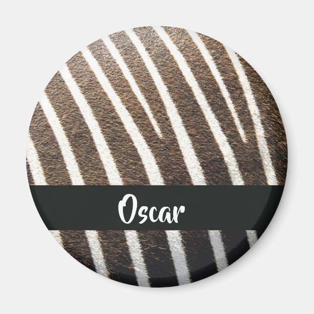 Zebra-Hautprint Magnet (Vorne)
