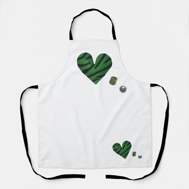 Zebra-heart Schürze (Vorderseite)