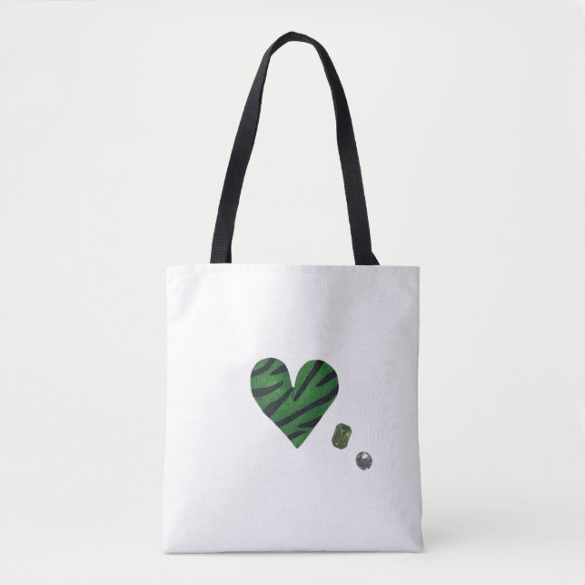 Zebra-heart Tasche (Vorderseite)