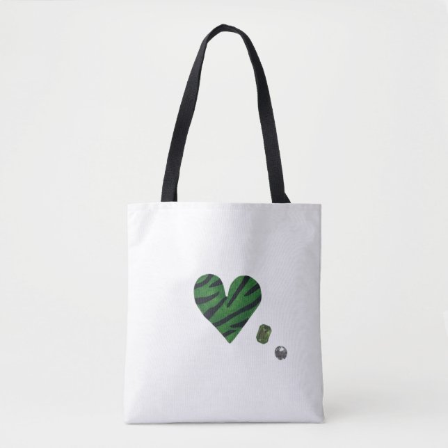 Zebra-heart Tasche (Vorderseite)