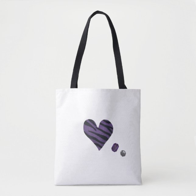 Zebra-heart Tasche (Vorderseite)