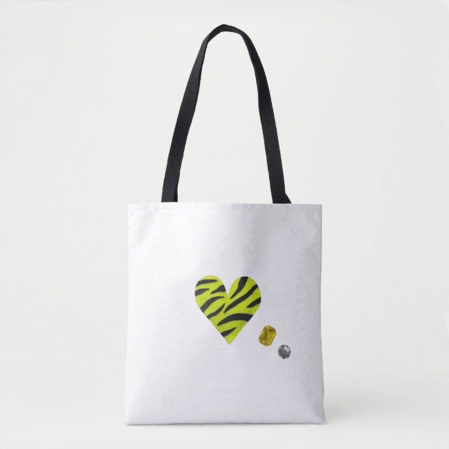 Zebra-heart Tasche (Vorderseite)